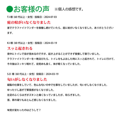 テラファイトワンダー【製造元】（ゼロ磁場発生装置）